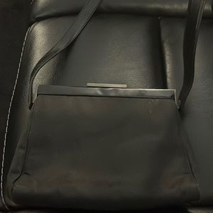 Prada vintage handbag. Canvas with leather strap.